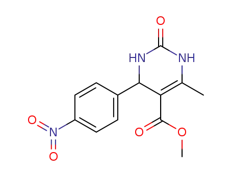 5-Pyrimidinecarboxylic acid,
1,2,3,4-tetrahydro-6-methyl-4-(4-nitrophenyl)-2-oxo-, methyl ester