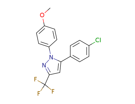 1H-Pyrazole, 5-(4-chlorophenyl)-1-(4-methoxyphenyl)-3-(trifluoromethyl)-