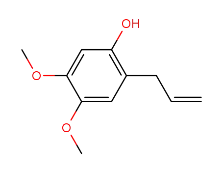 Molecular Structure of 59893-87-7 (4,5-Dimethoxy-2-(2-propenyl)phenol)
