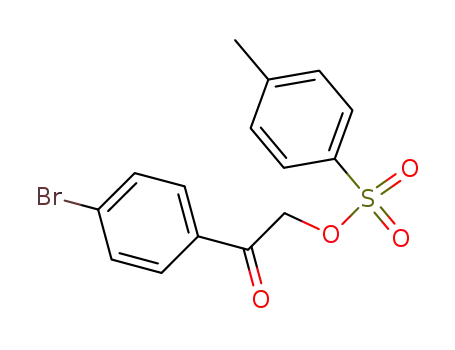 Molecular Structure of 98475-05-9 (Ethanone, 1-(4-bromophenyl)-2-[[(4-methylphenyl)sulfonyl]oxy]-)