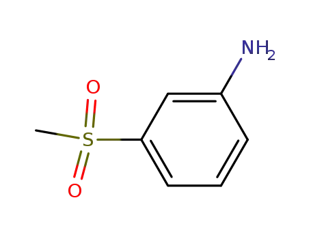 Molecular Structure of 35216-39-8 (3-(METHYLSULFONYL)ANILINE)