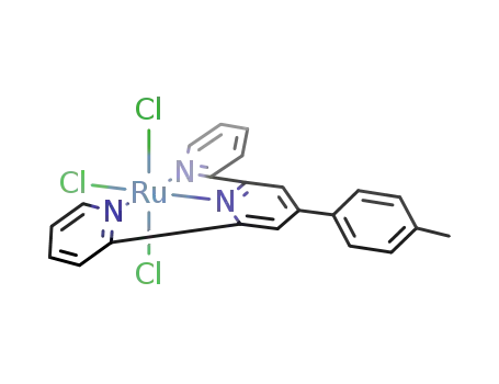 Molecular Structure of 136276-24-9 ([trichloro(4'-tolyl-2,2':6',2''-terpyridine)ruthenium(III)])