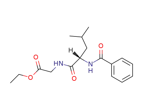 Molecular Structure of 2418-77-1 (Glycine, N-(N-benzoyl-L-leucyl)-, ethyl ester)
