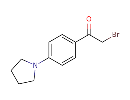Molecular Structure of 216144-18-2 (ALPHA-BROMO-4-(1-PYRROLIDINO)ACETOPHENONE)