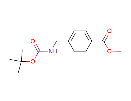 Molecular Structure of 120157-96-2 (METHYL 4-((TERT-BUTOXYCARBONYLAMINO)METHYL)BENZOATE)