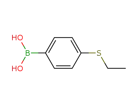 Molecular Structure of 145349-76-4 (4-(Ethylthio)benzeneboronic acid)