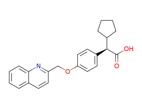 (2R)-2-cyclopentyl-2-[4-(quinolin-2-ylmethoxy)phenyl]acetic acid