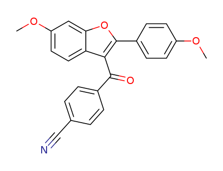 4-[[6-METHOXY-2-(4-METHOXYPHENYL)-3-BENZOFURANYL]CARBONYL]BENZONITRILE