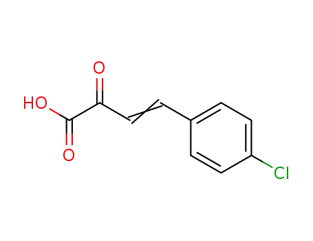 Molecular Structure of 33185-97-6 ((E)-4-(4-chlorophenyl)-2-oxo-but-3-enoic acid)