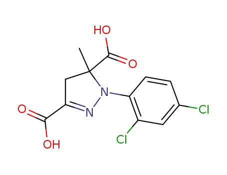 1-(2,4-Dichlorophenyl)-4,5-dihydro-5-methyl-1H-pyrazole-3,5-dicarboxylic acid