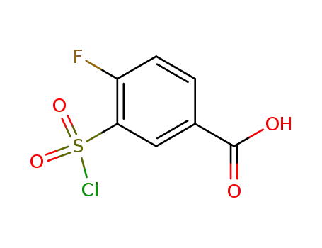 Molecular Structure of 2267-40-5 (3-CHLOROSULFONYL-4-FLUORO-BENZOIC ACID)