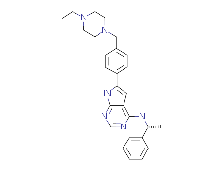 6-[4-[(4-Ethyl-1-piperazinyl)methyl]phenyl]-N-[(1R)-1-phenylethyl]-7H-pyrrolo[2,3-d]pyrimidin-4-amine