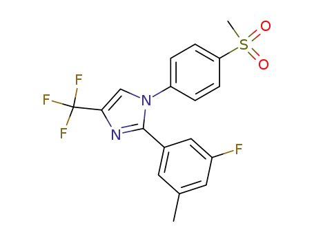 2-(3-fluoro-5-methylphenyl)-1-[4-(methylsulfonyl)phenyl]-4-(trifluoromethyl)-1H-imidazole