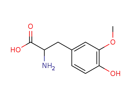 Molecular Structure of 7636-26-2 (3-METHOXY-DL-TYROSINE)