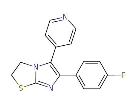 Molecular Structure of 72873-74-6 (6-(4-FLUOROPHENYL)-2,3-DIHYDRO-5-(4-PYRIDINYL)IMIDAZO[2,1-B]THIAZOLE DIHYDROCHLORIDE)