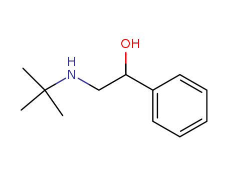 Molecular Structure of 18366-40-0 (Benzenemethanol, a-[[(1,1-dimethylethyl)amino]methyl]-)