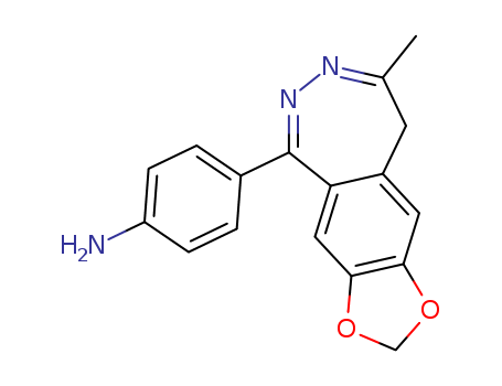 4-(8-methyl-9H-[1,3]dioxolo[4,5-h][2,3]benzodiazepin-5-yl)aniline