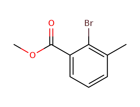 Molecular Structure of 131001-86-0 (Methyl 2-bromo-3-methylbenzoate)