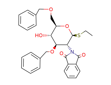 Ethyl 2-deoxy-2-(1,3-dihydro-1,3-dioxo-2H-isoindol-2-yl)-3,6-bis-O-(phenylmethyl)-1-thio-beta-D-glucopyranoside