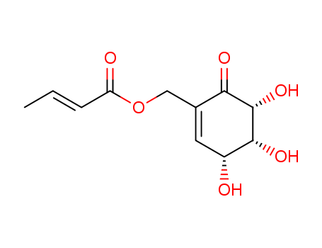 2-CROTONYLOXYMETHYL-(4R,5R,6R)-4,5,6-TRIHYDROXYCYCLOHEX-2-ENONE