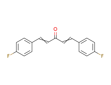Molecular Structure of 53369-00-9 (TRANS,TRANS-BIS(4-FLUOROBENZYLIDENE)ACETONE)