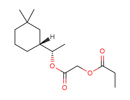 Molecular Structure of 236391-76-7 (Aceticacid,(1-oxopropoxy)-,1-(3,3-dimethylcyclohexyl)ethyl)