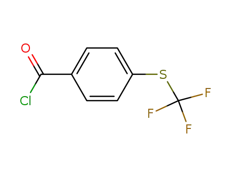 Molecular Structure of 330-14-3 (4-(Trifluoromethylthio)benzoyl chloride)