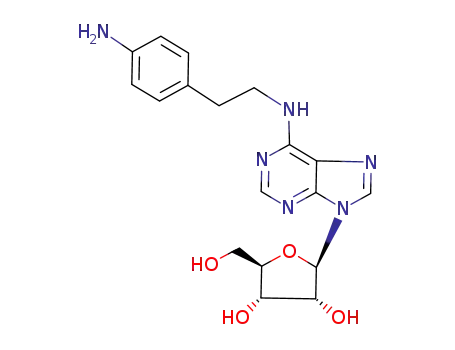Molecular Structure of 89705-21-5 (N6-2-(4-AMINOPHENYL)ETHYL-ADENOSINE)