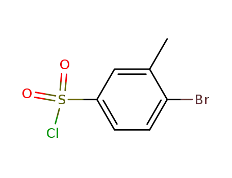 Molecular Structure of 72256-93-0 (4-Bromo-3-methylbenzenesulfonyl chloride)