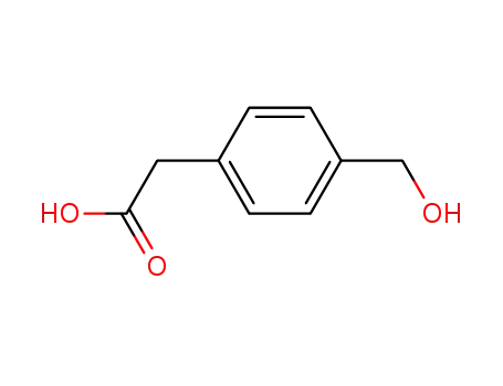 Molecular Structure of 73401-74-8 (4-(HYDROXYMETHYL)PHENYLACETIC ACID)
