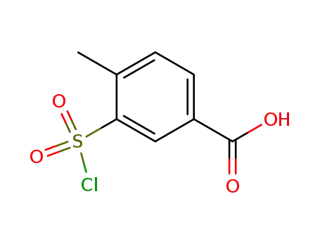Molecular Structure of 2548-29-0 (3-chlorosulfonyl-4-methyl-benzoic acid)