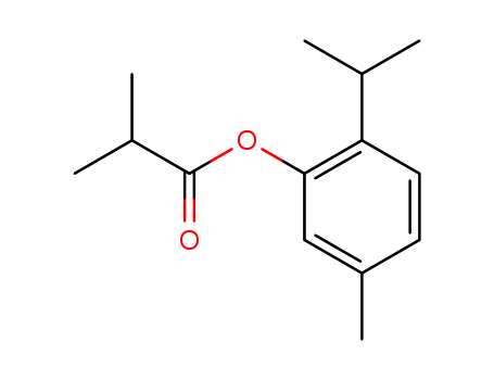 Propanoic acid,2-methyl-, 5-methyl-2-(1-methylethyl)phenyl ester cas  5451-67-2