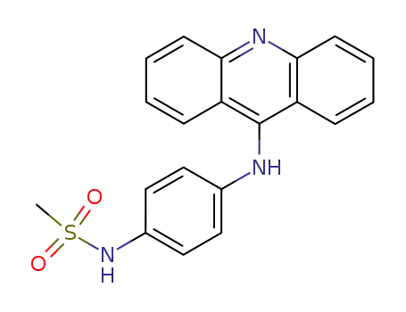 Molecular Structure of 53478-38-9 (4'-(9-acridinylamino)methanesulfonanilide)