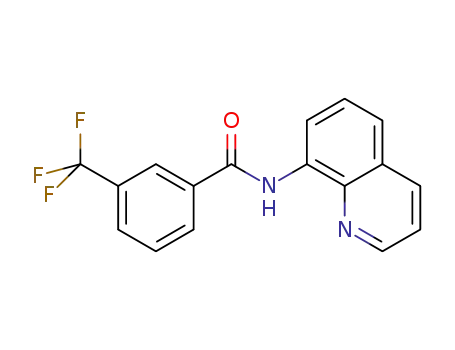 Molecular Structure of 331627-96-4 (N-(quinolin-8-yl)-3-(trifluoromethyl)benzamide)