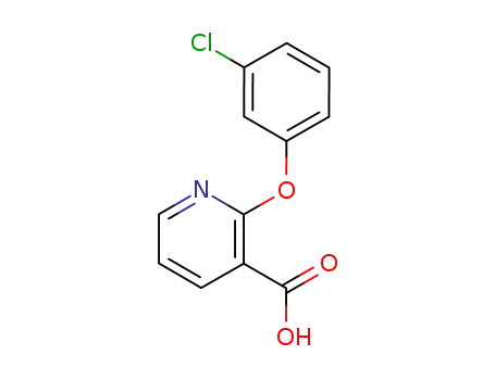 Molecular Structure of 54629-11-7 (2-(3-chlorophenoxy)nicotinic acid)