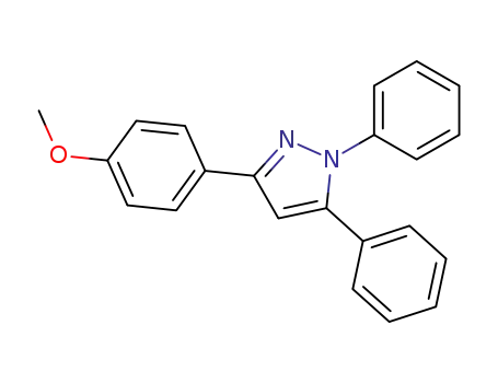 Molecular Structure of 33045-40-8 (1,5-DIPHENYL-3-(4-METHOXYPHENYL)-1H-PYRAZOLE)