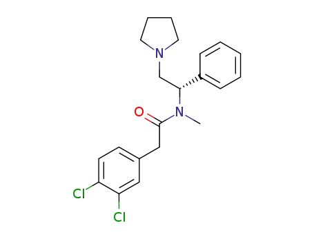 2-(3,4-dichlorophenyl)-N-methyl-N-[(1S)-1-phenyl-2-pyrrolidin-1-ylethyl]acetamide