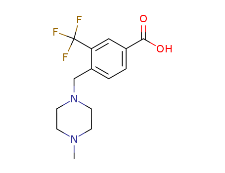 Benzoic acid, 4-[(4-methyl-1-piperazinyl)methyl]-3-(trifluoromethyl)-