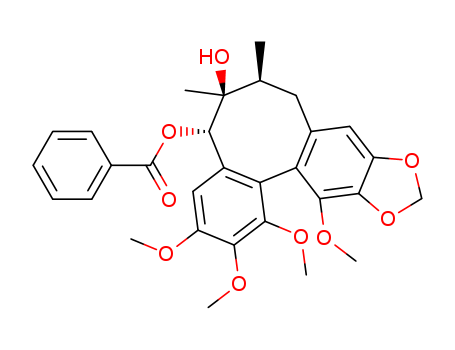 Benzo[3,4]cycloocta[1,2-f][1,3]benzodioxole-5,6-diol,5,6,7,8-tetrahydro-1,2,3,13-tetramethoxy-6,7-dimethyl-, 5-benzoate,(5S,6S,7S,13aS)-