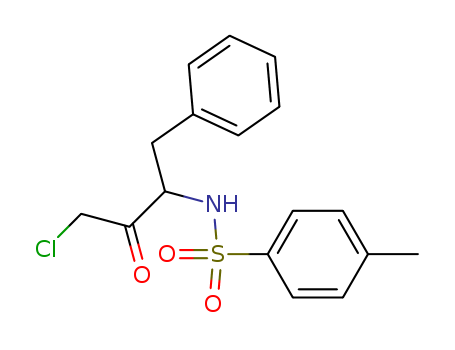 Benzenesulfonamide,N-[3-chloro-2-oxo-1-(phenylmethyl)propyl]-4-methyl- cas  329-30-6