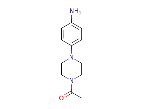 Molecular Structure of 92394-00-8 (1-[4-(4-AMINO-PHENYL)-PIPERAZIN-1-YL]-ETHANONE)