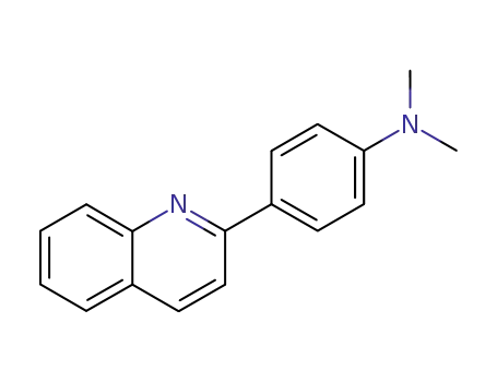 Molecular Structure of 16032-41-0 (N,N-dimethyl-4-(quinolin-2-yl)aniline)