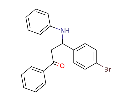 1-Propanone, 3-(4-bromophenyl)-1-phenyl-3-(phenylamino)-