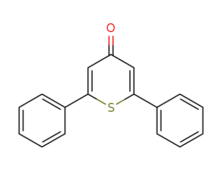 Molecular Structure of 1029-96-5 (2 6-DIPHENYL-4H-THIOPYRAN-4-ONE  96)