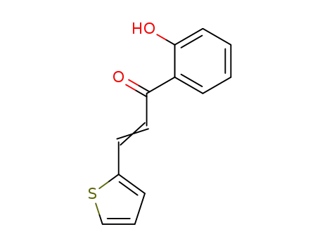 Molecular Structure of 2875-22-1 ((E)-1-(2-HYDROXYPHENYL)-3-(2-THIENYL)-2-PROPEN-1-ONE)