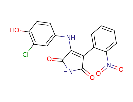 3-(3-chloro-4-hydroxyphenylamino)-4-(4-nitrophenyl)-1H-pyrrole-2,5-dione