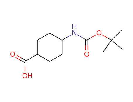 Molecular Structure of 130309-46-5 (4-(BOC-AMINO)CYCLOHEXANECARBOXYLIC ACID)