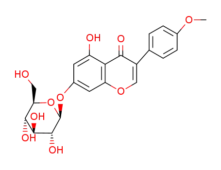 Molecular Structure of 5928-26-7 (Biochanin A-beta-D-glucoside)
