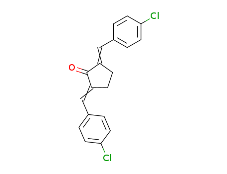 2,5-bis[(4-chlorophenyl)methylidene]cyclopentan-1-one cas  42019-88-5
