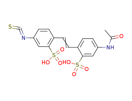 Benzenesulfonic acid,5-(acetylamino)-2-[2-(4-isothiocyanato-2-sulfophenyl)ethenyl]- cas  27816-59-7